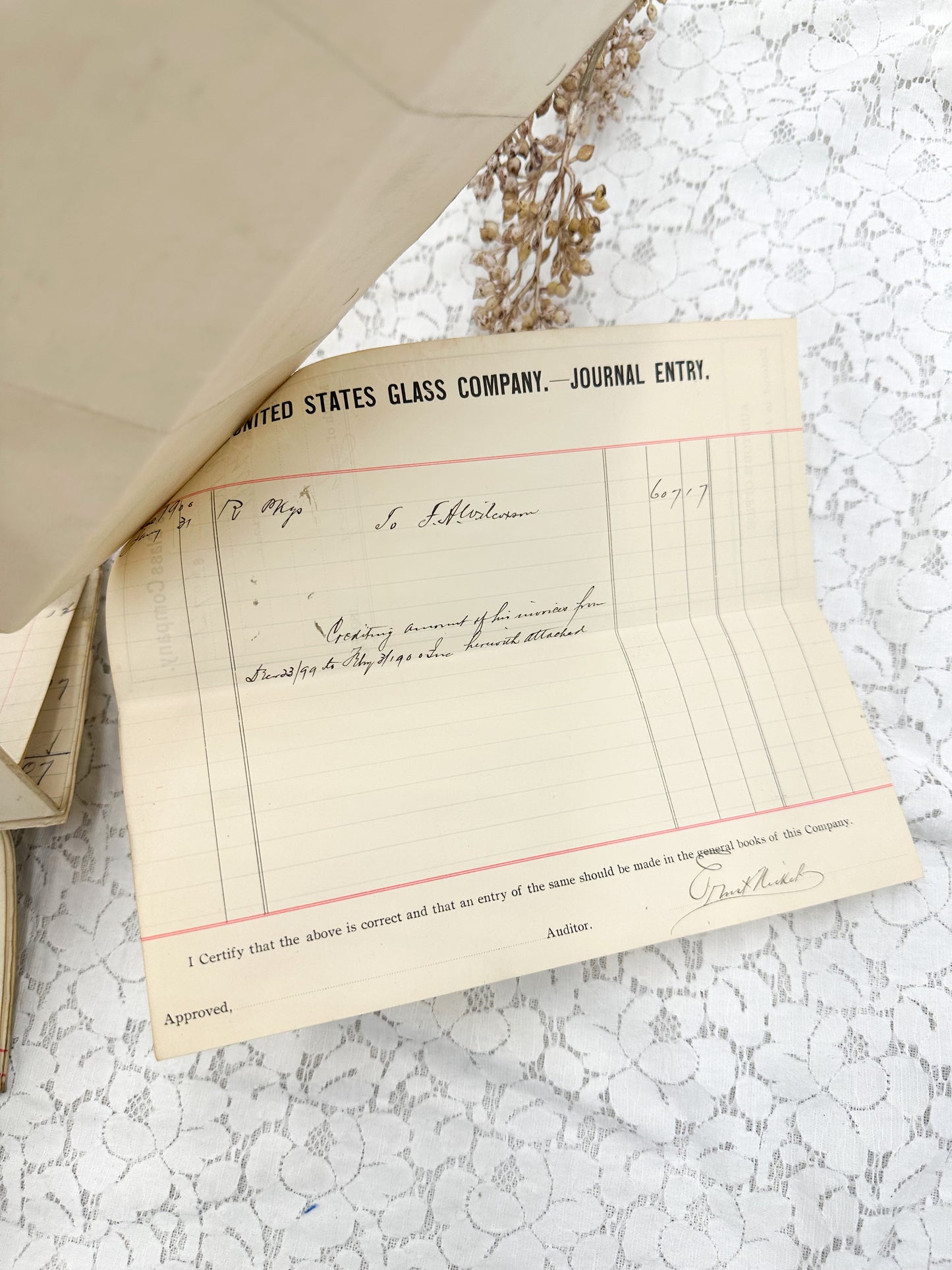 Vintage Ledgers and Papers (Set of 31 Papers)