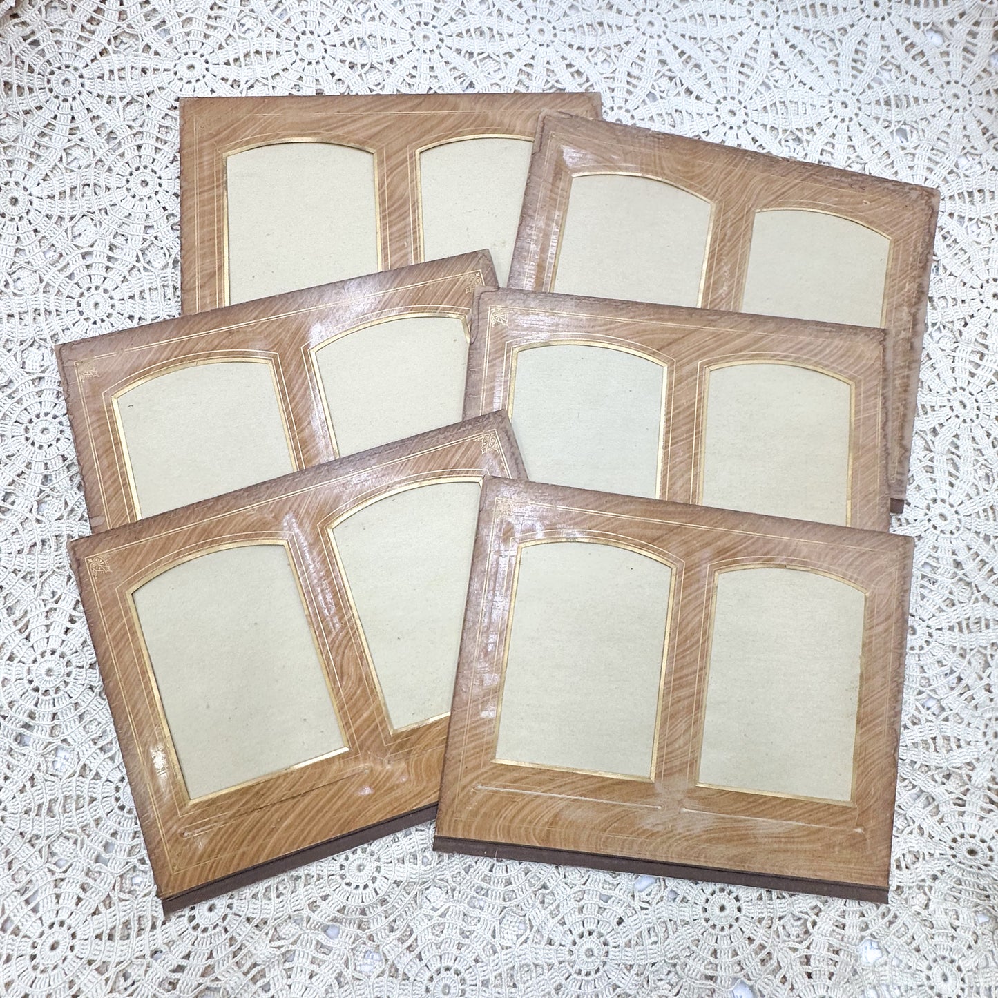 Vintage Photo Frame Boards (Set of 6)