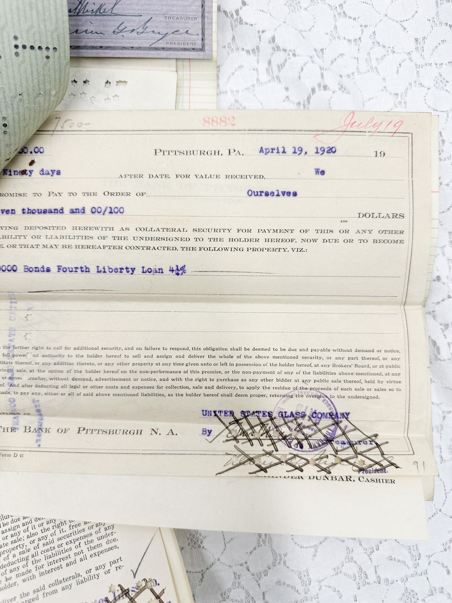 Glass Company Checks (Set of 5)