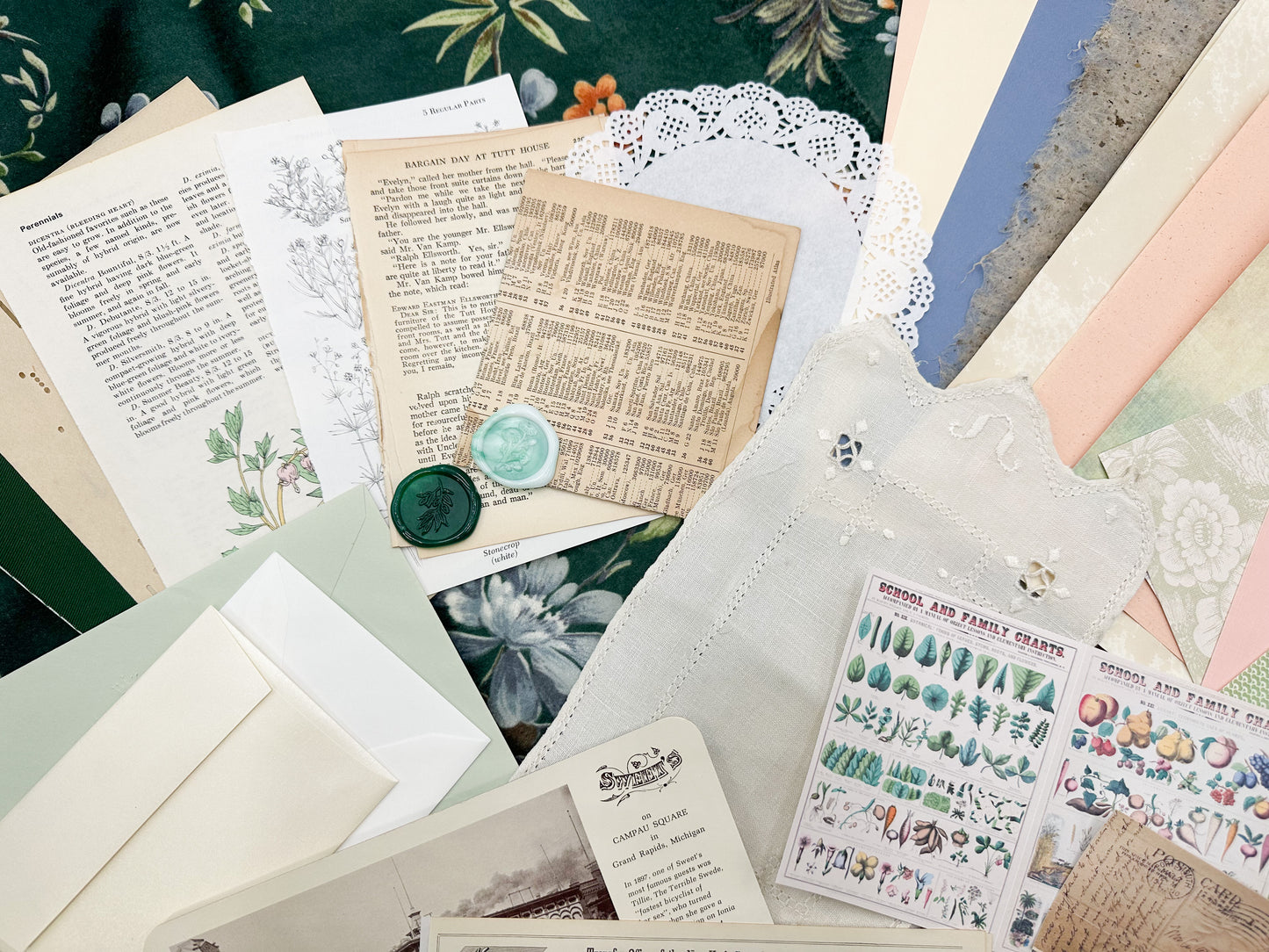 Color Coordinated Box of Journal & Crafting Items