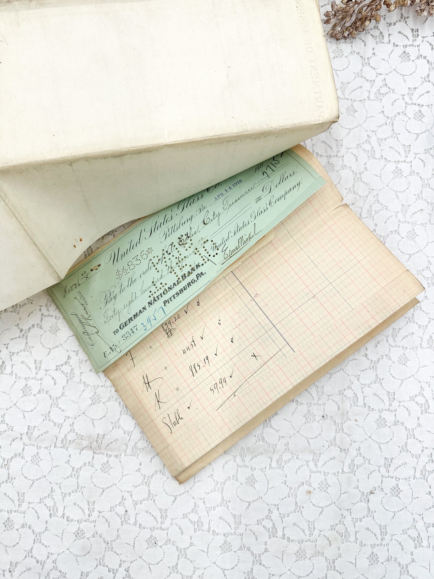 Vintage Ledger Pages