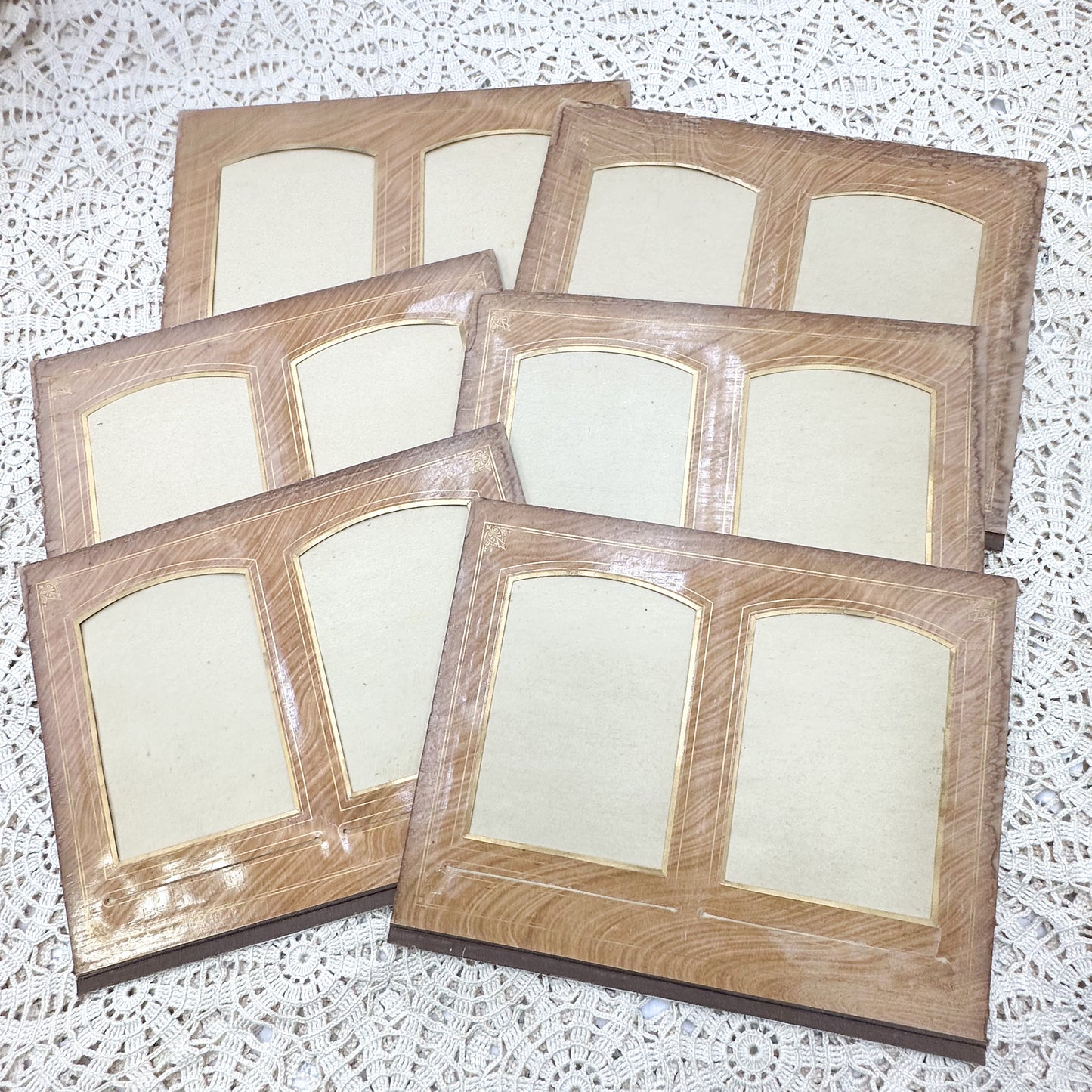 Vintage Photo Frame Boards (Set of 6)