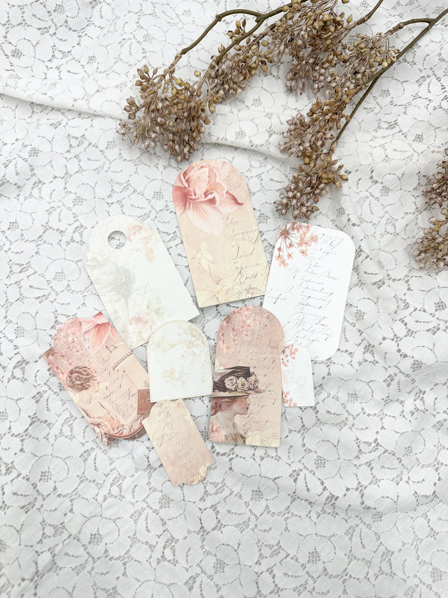 Reproduction Tags- Vintage Pink