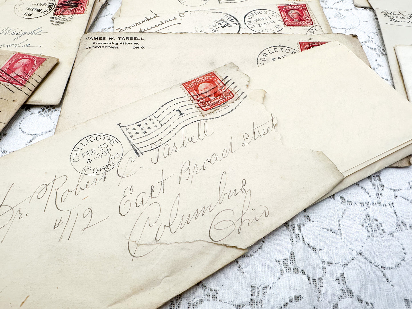 Vintage Envelopes and Letters (randomly selected set of five)