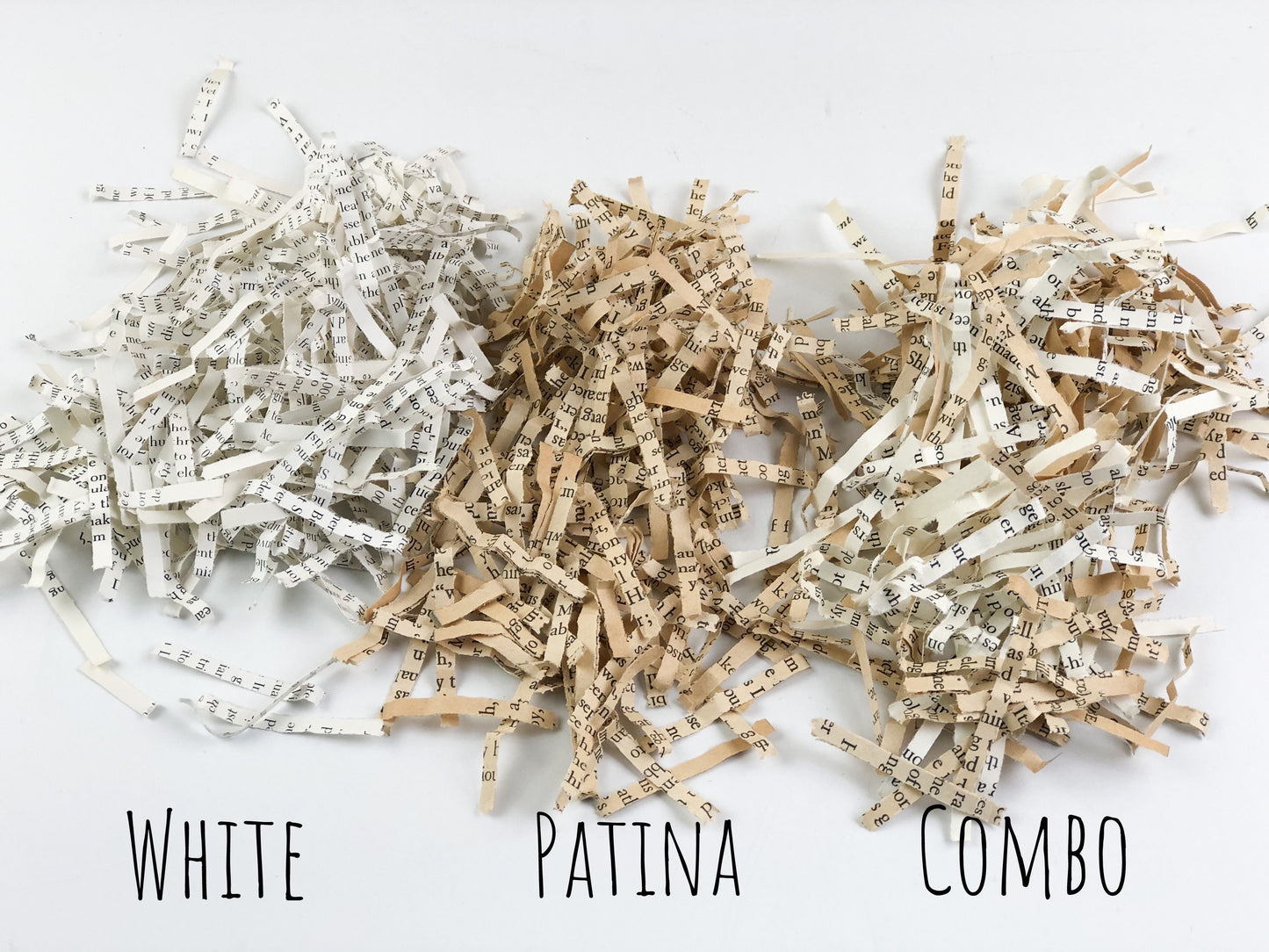 Crinkle Paper, Shredded Packing Paper, Gift Packaging, Book Pages
