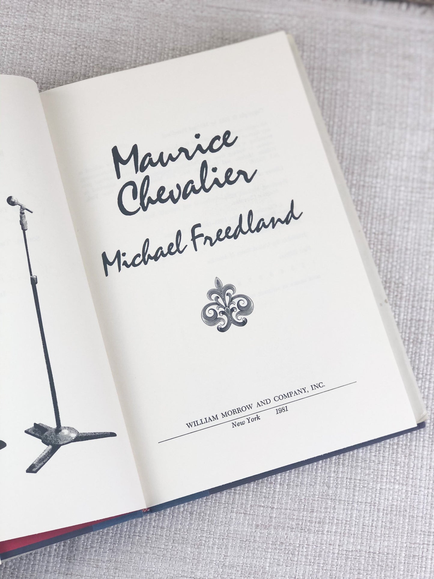 Signed First Edition by Maurice Chevalier