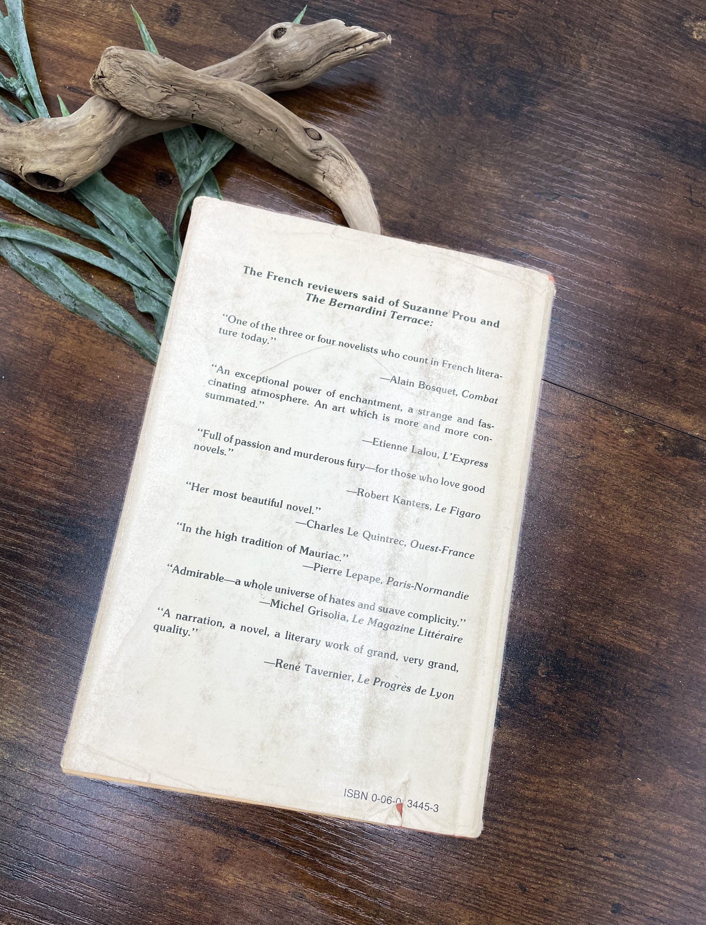 First Edition Book, The Bernardini Terrace A Novel by Suzanne Prou