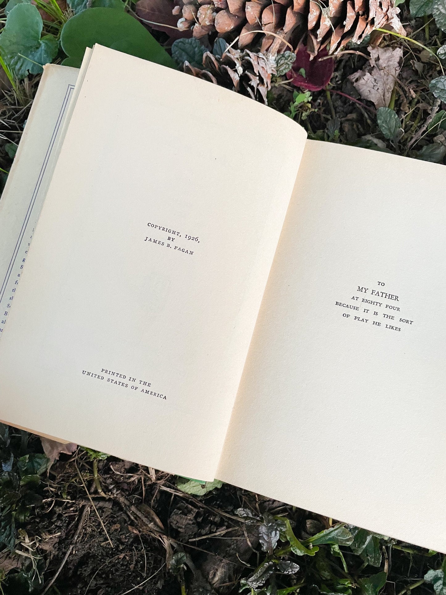 Vintage Play, "And So to Bed" by J.B. Fagan