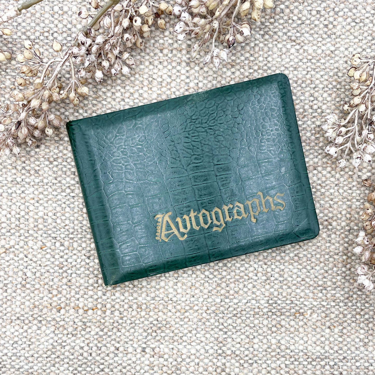 Green Autograph Book