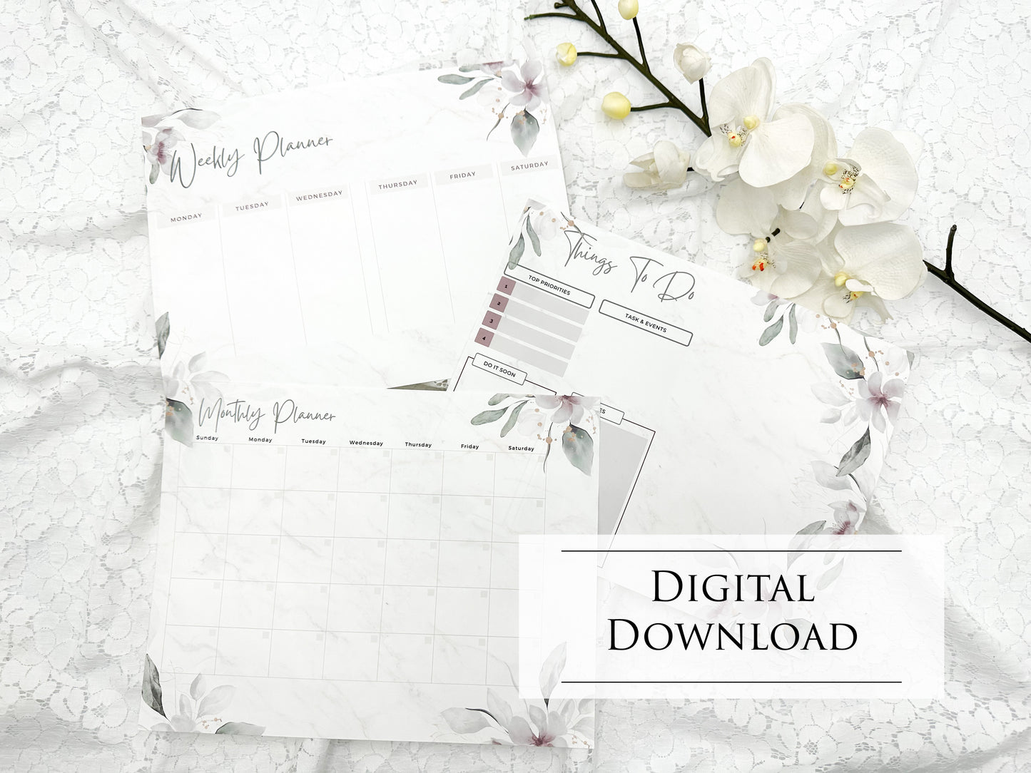 Planner Page- Digital Download