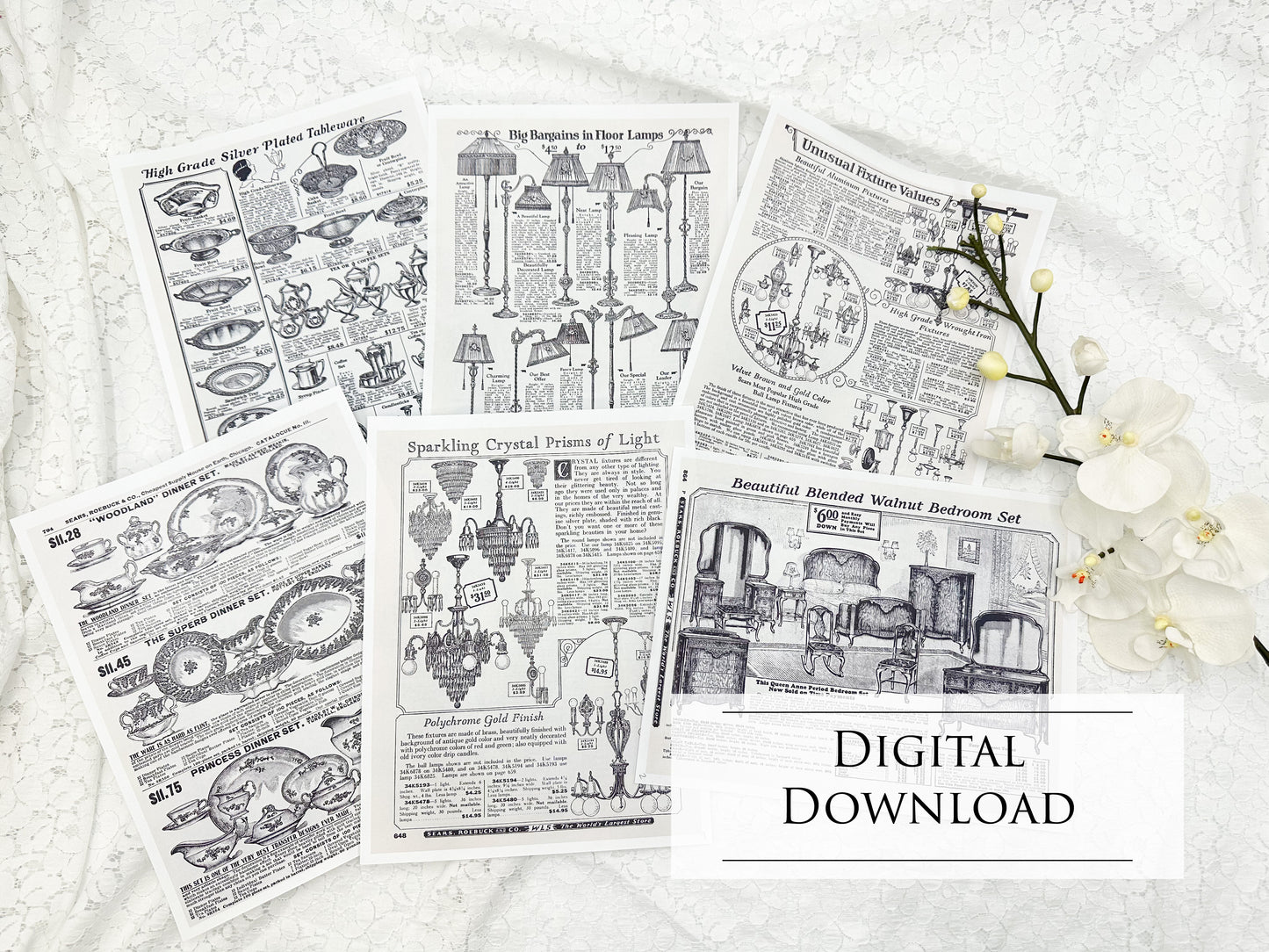 Sears Roebuck Household Catalog Pages- Digital Download