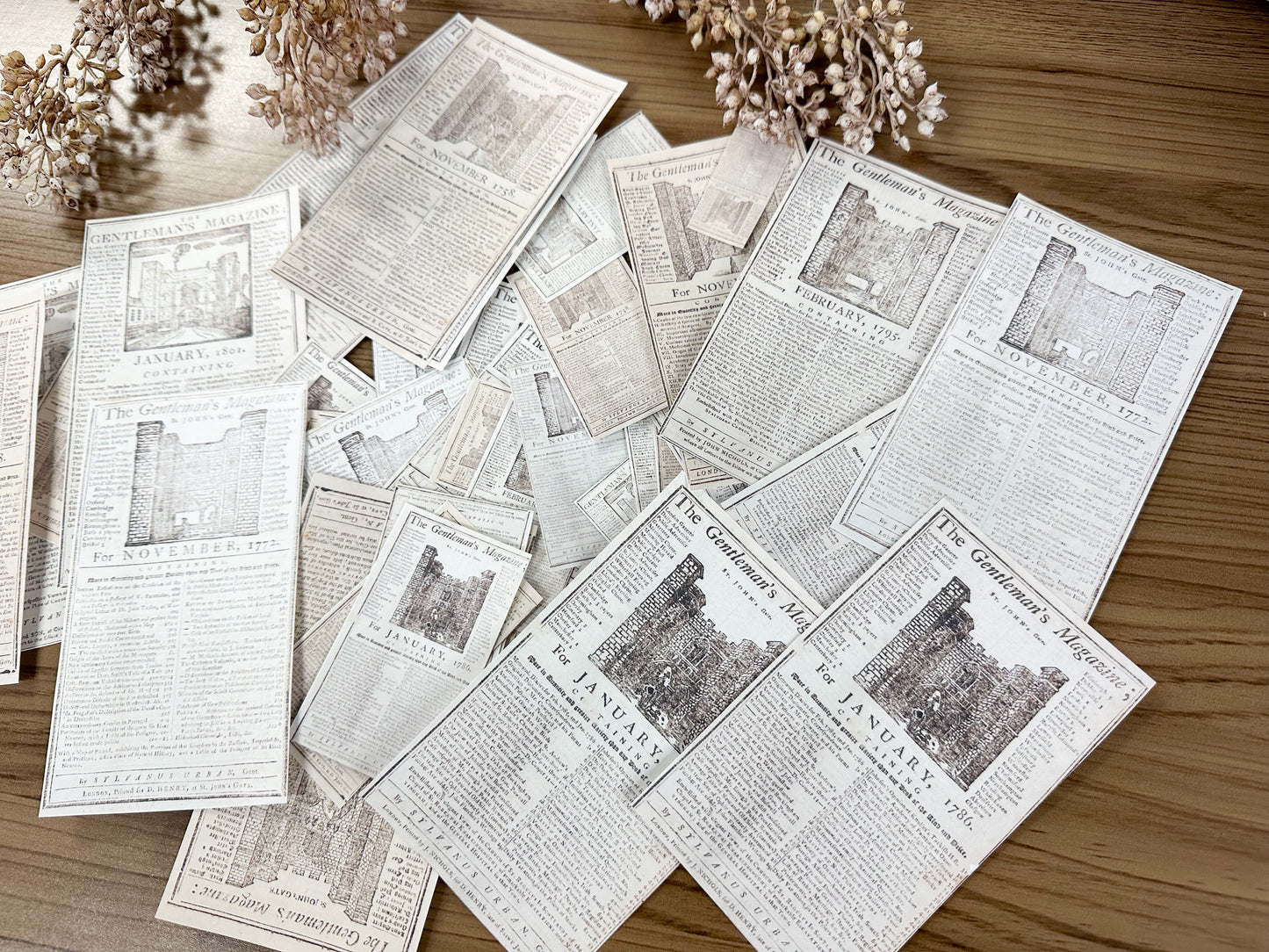 Reproduction Almanac Page Stickers