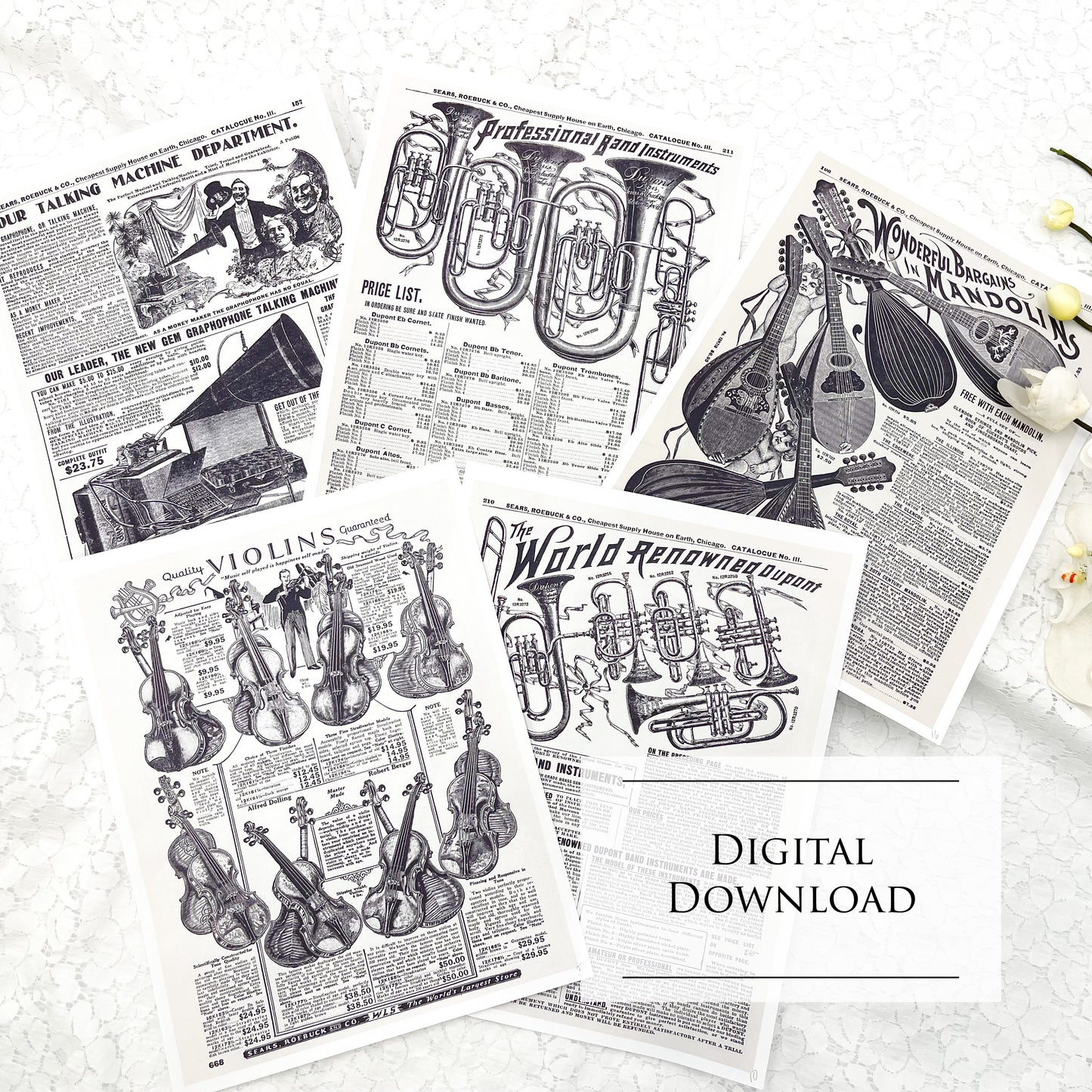 Sears Catalog Music Pages- Digital Download