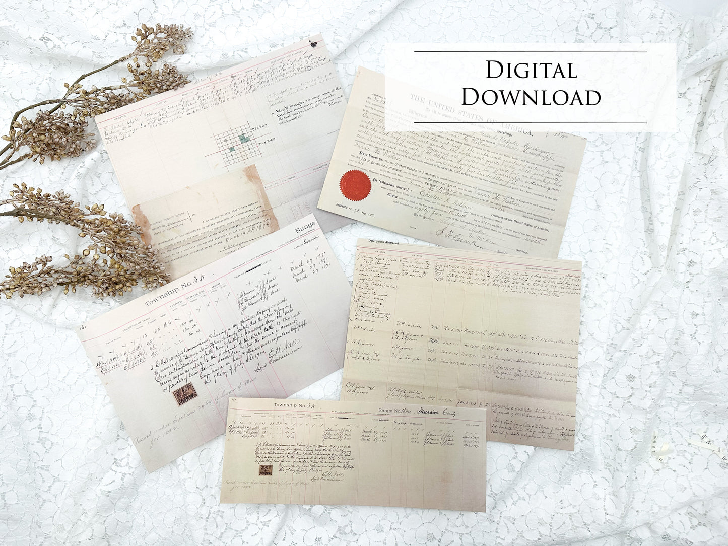Landscape Documents- Digital Download