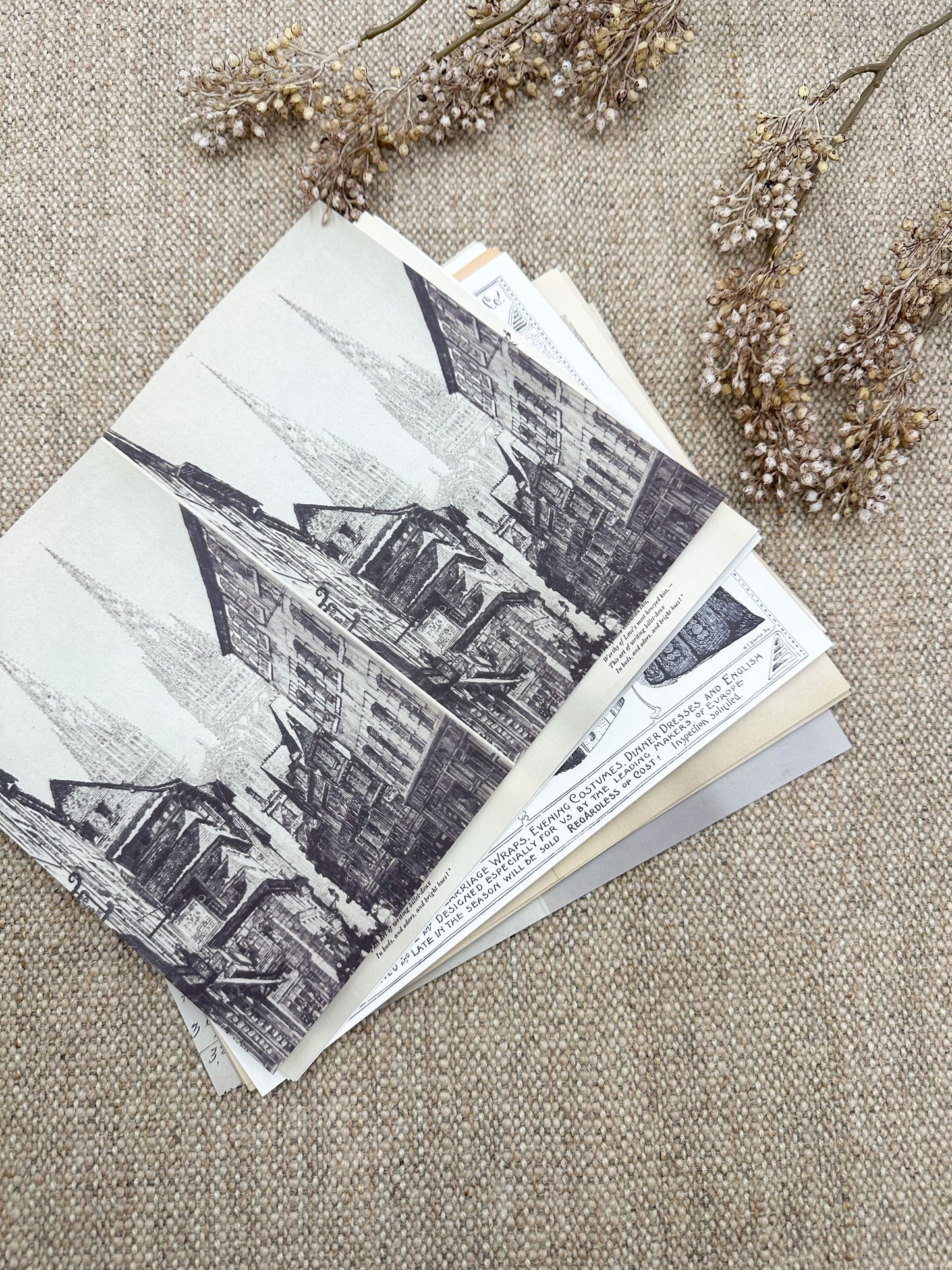 Double Sided Page Pack- Reproduction Vintage Papers