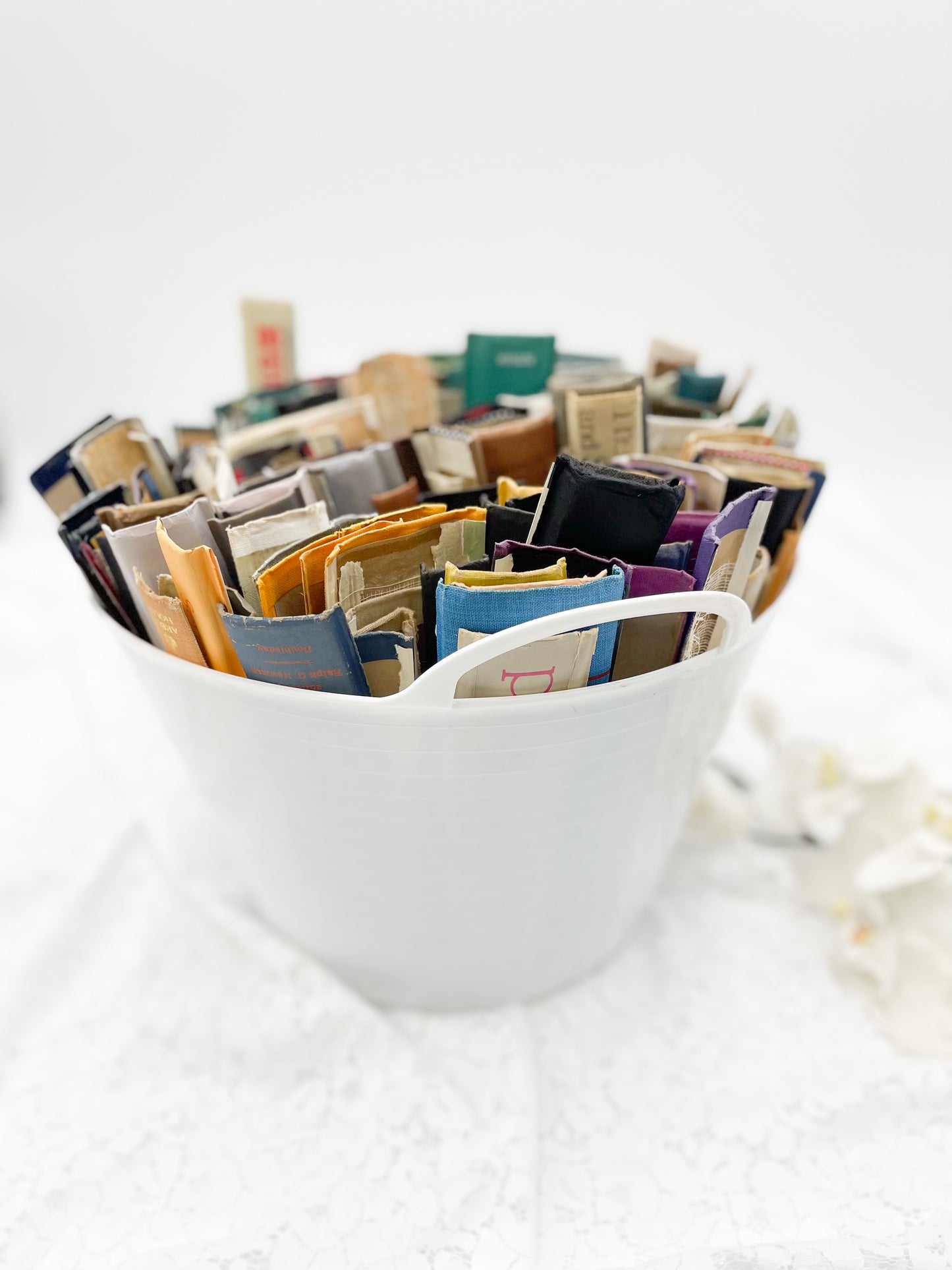 Randomly Selected Book Spines ( Set of 20)