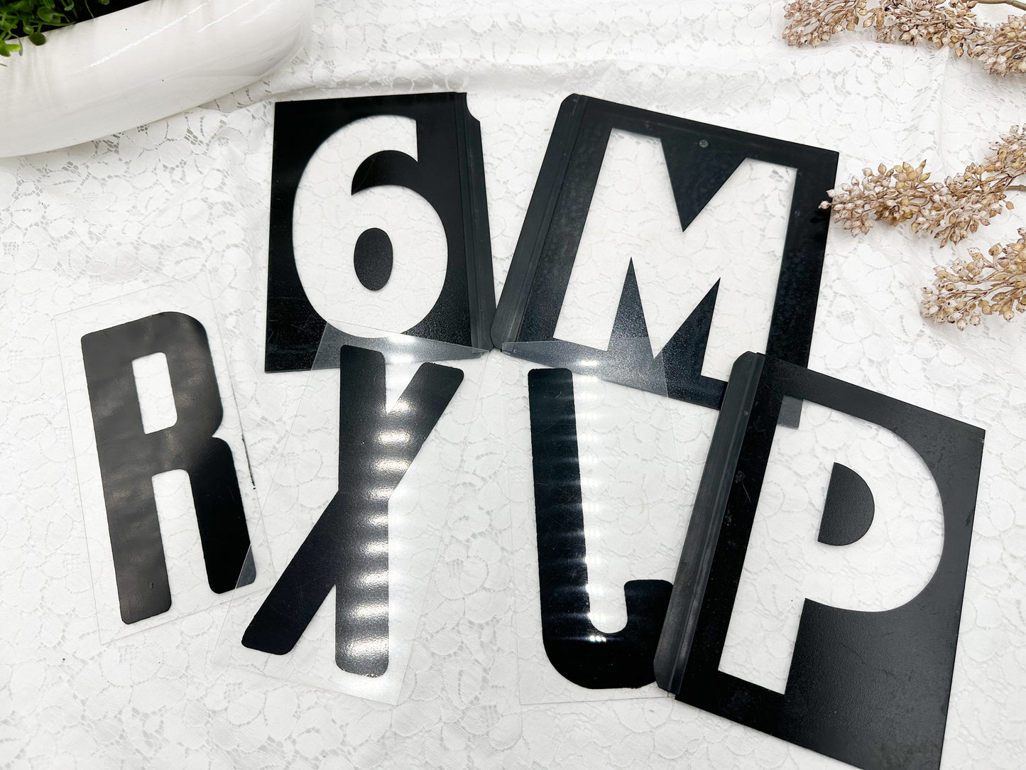 Plastic Letters (Set of 6)
