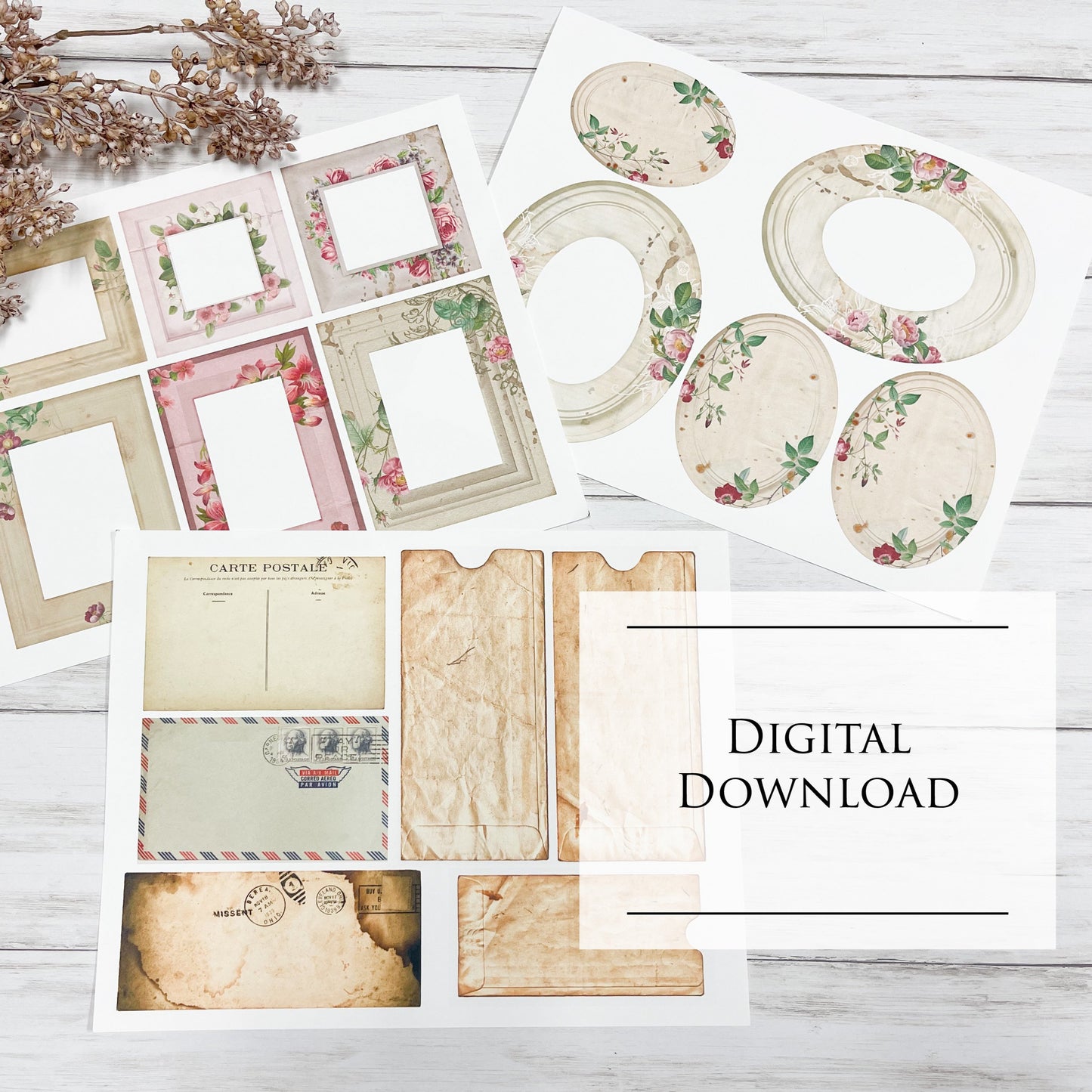 Vintage Reproduction Ephemera- Digital Download