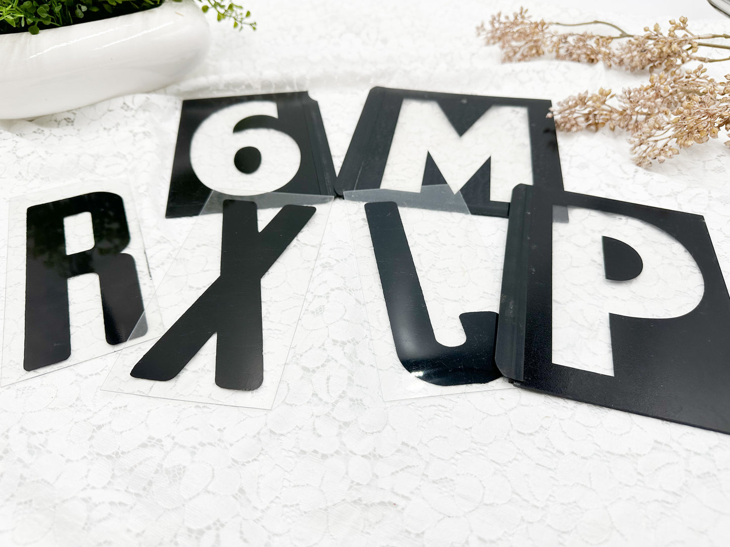Plastic Letters (Set of 6)