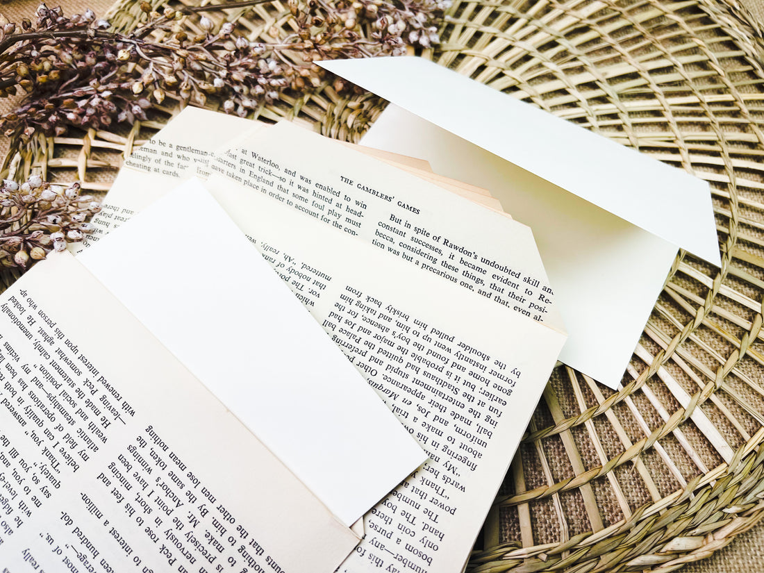 DIY Book Page Envelopes