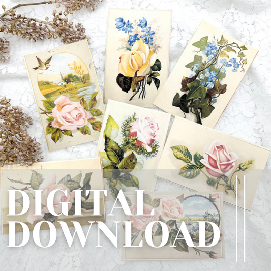 Floral Postcards- Digital Download