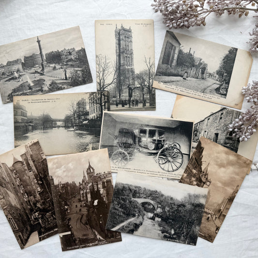 French Vintage Postcards (Set of 10)