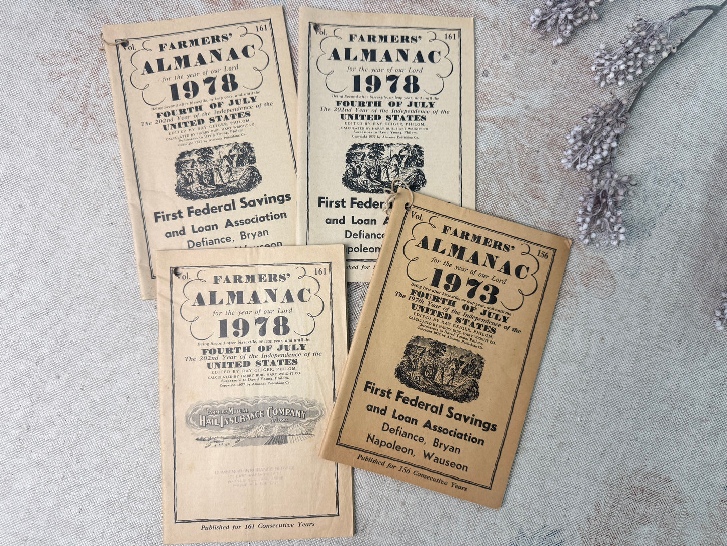 Vintage Almanac Set