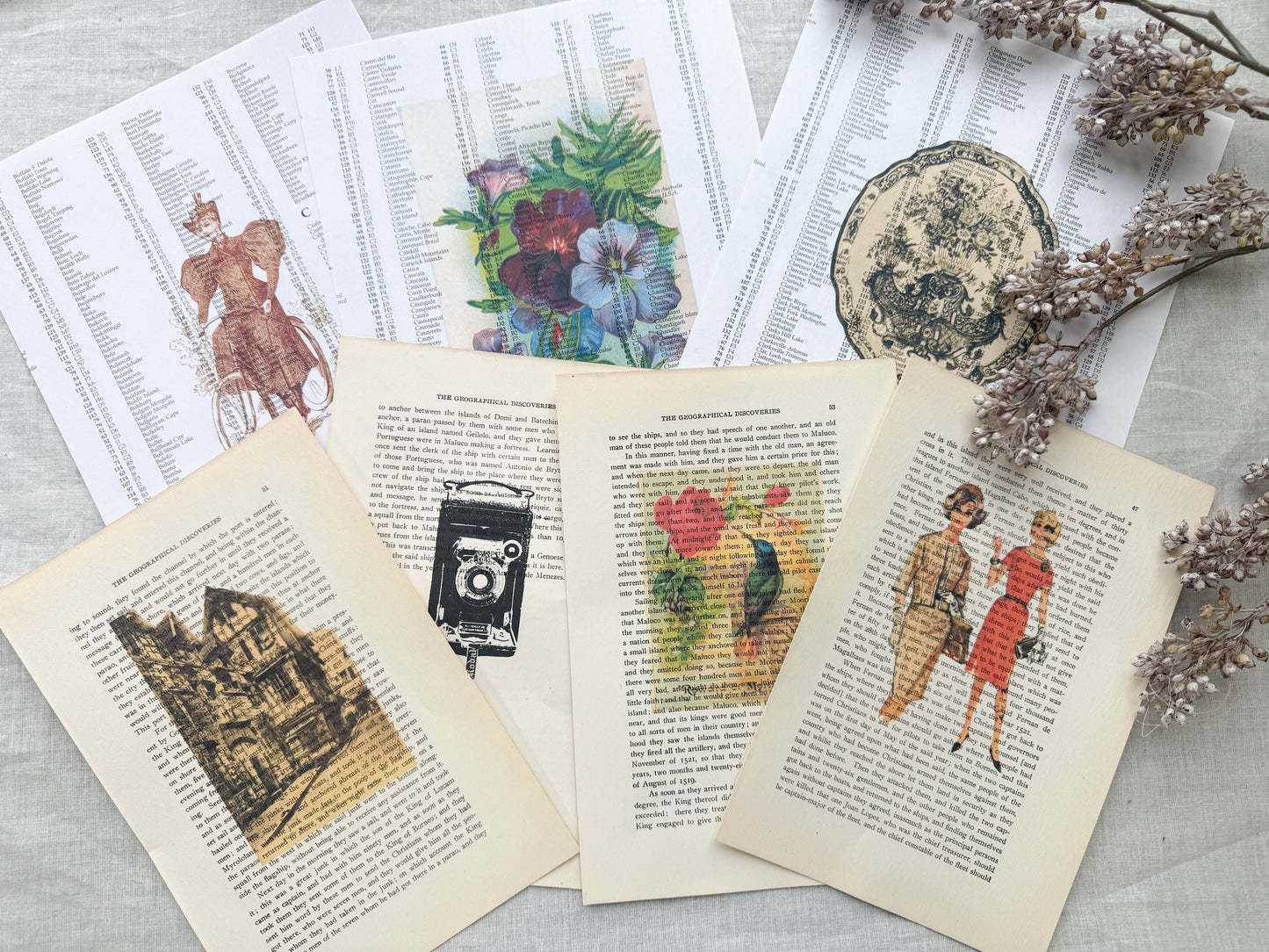 Assorted Printed Book Page Pack