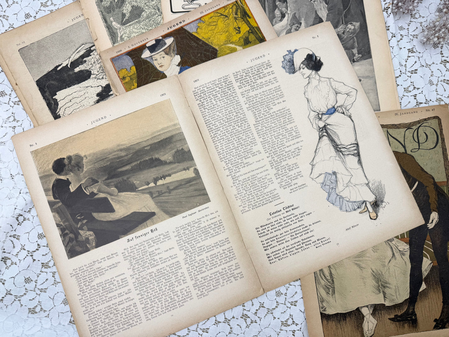 Vintage German Magazines Pages