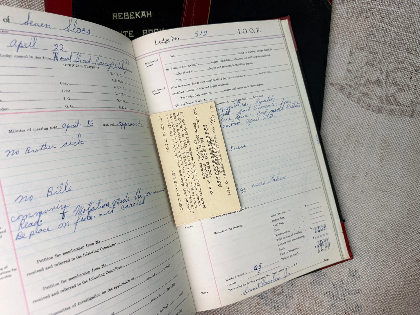 Vintage Ledger (4 Available)