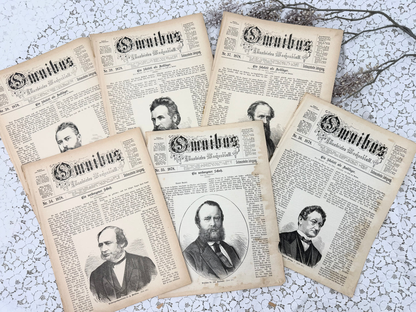 Vintage Covers (assorted set of 12)