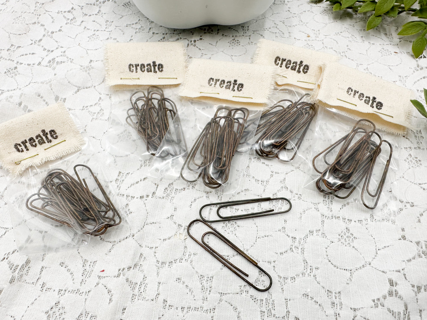 Rusted Paper Clips (Set of 10)