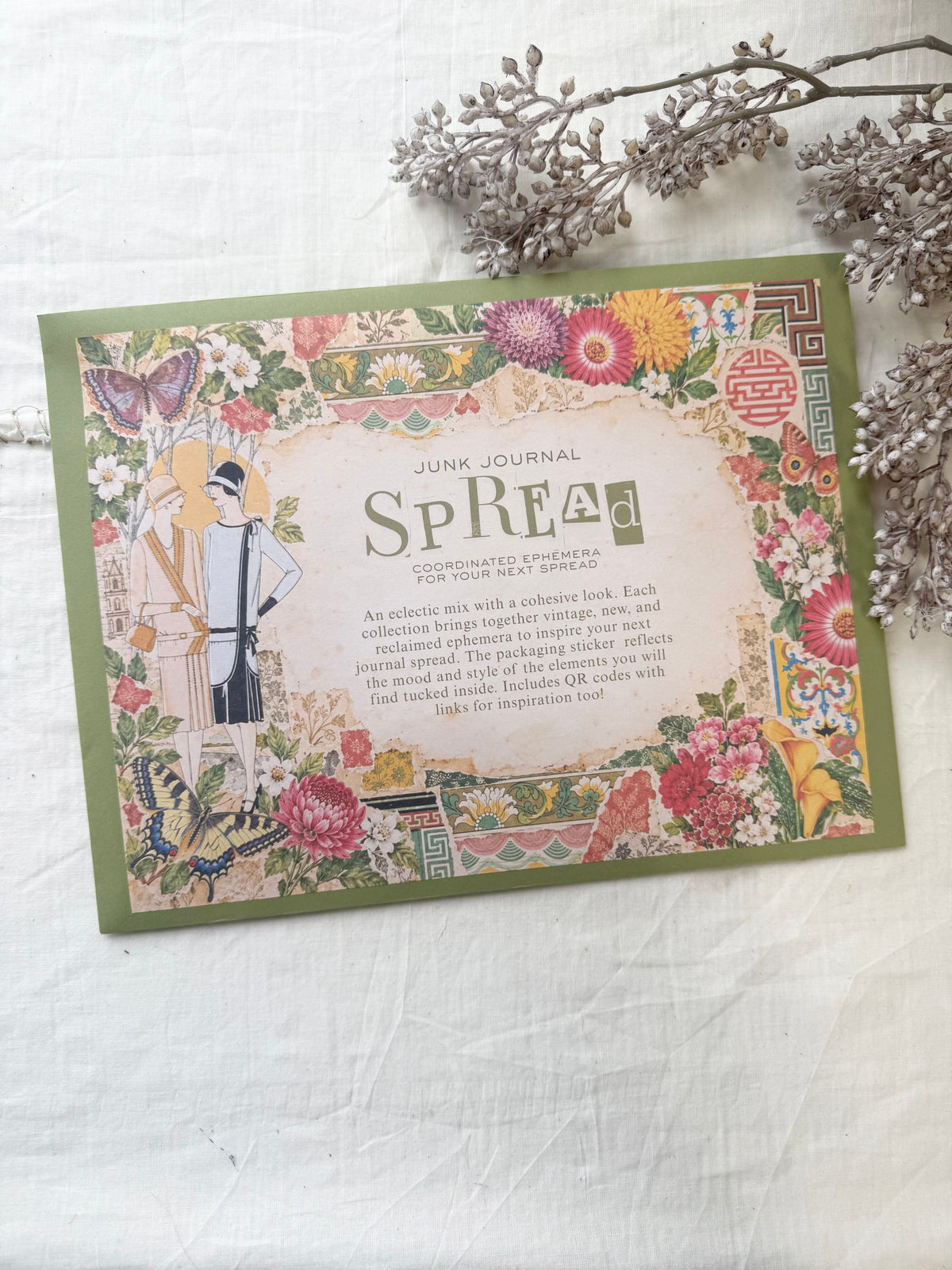 Junk Journal Spread- Vintage Vibes