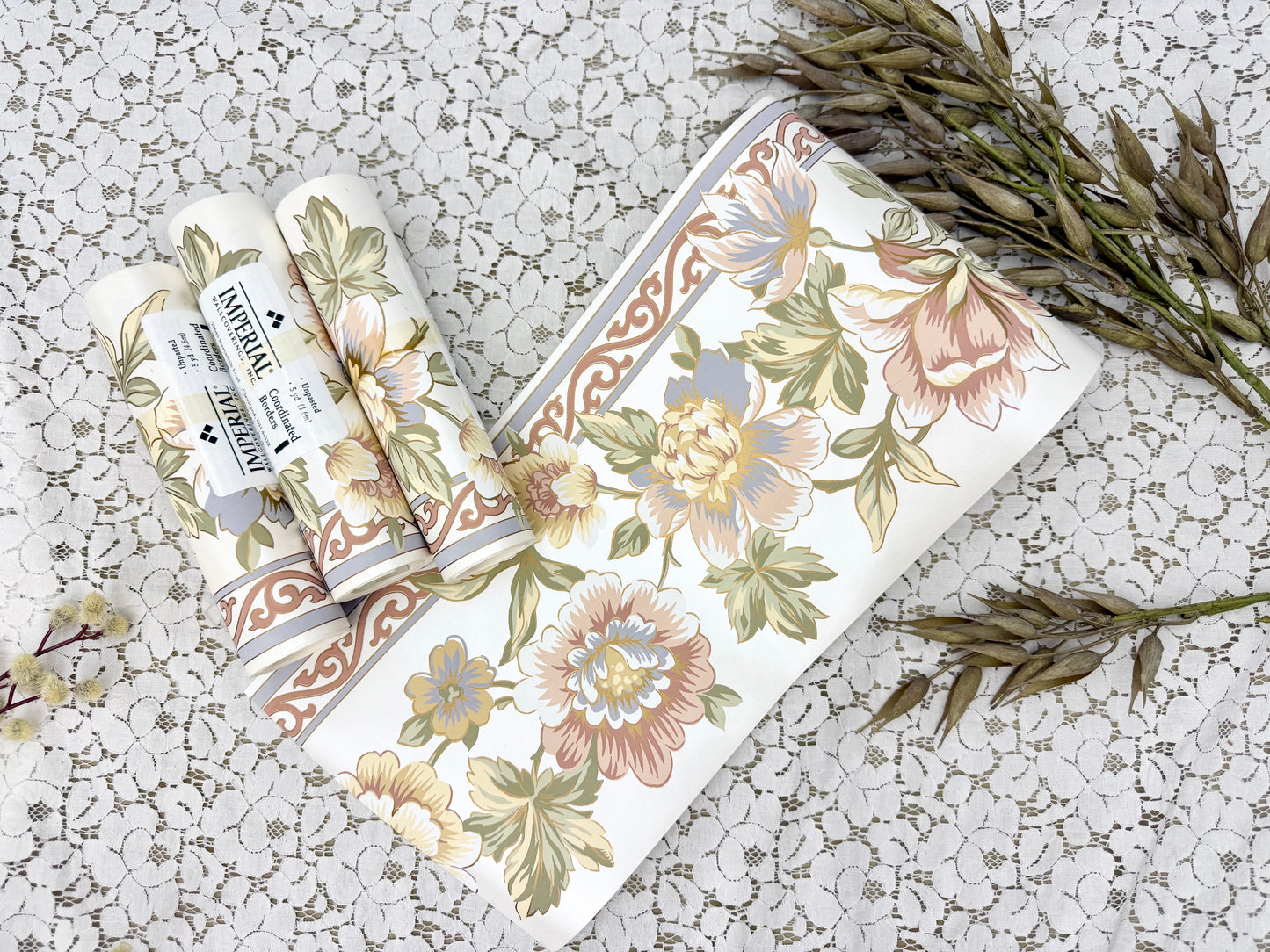 Vintage Wallpaper Border Rolls