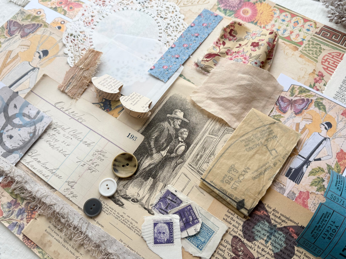 Junk Journal Spread- Vintage Vibes