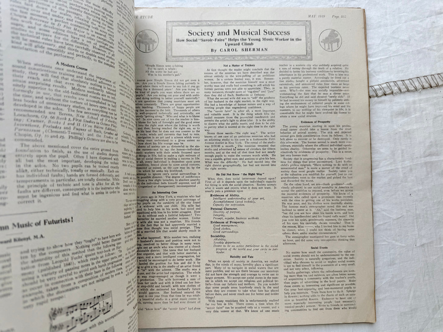 Vintage Etude Magazine
