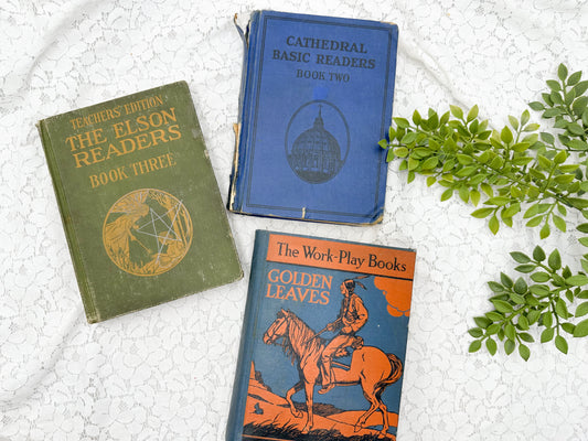 Vintage Childrens Readers (Set of 3)
