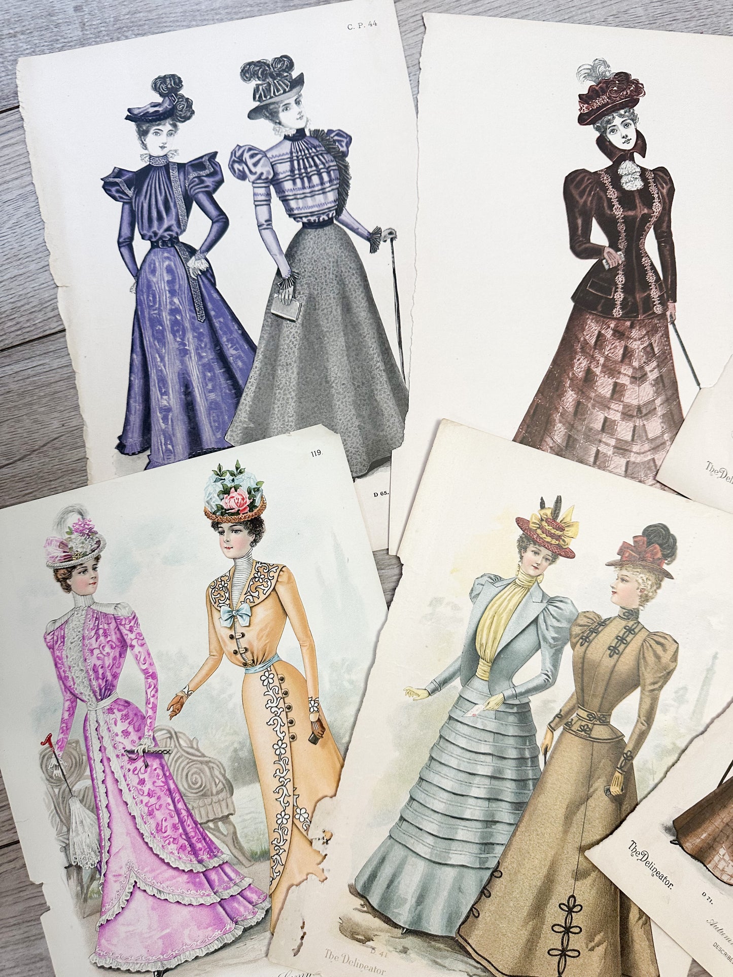 Vintage Fashion Prints (Set of 6)