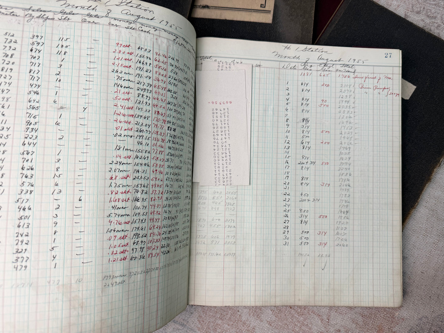 Vintage Ledgers (12 Available)