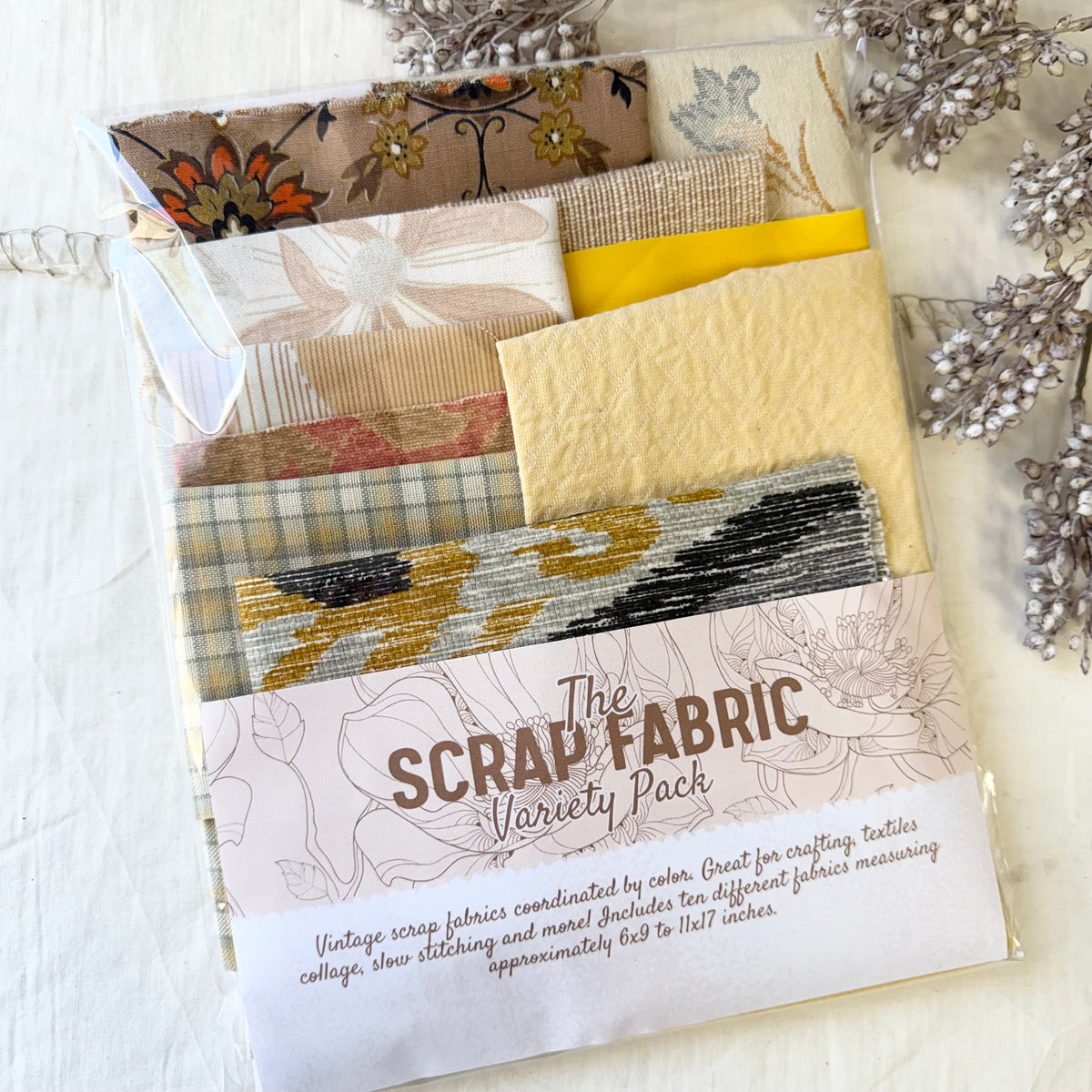 Fabric Scraps by Color (9x12)