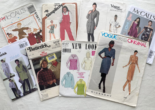 Assorted Sewing Pattern Sleeves (Set of 20)