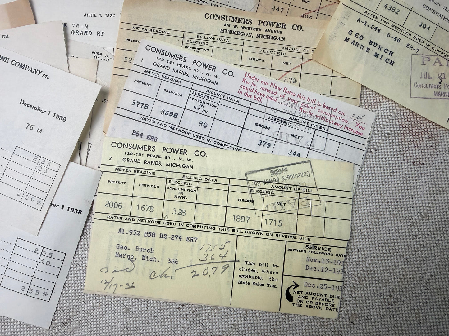 Vintage Receipts