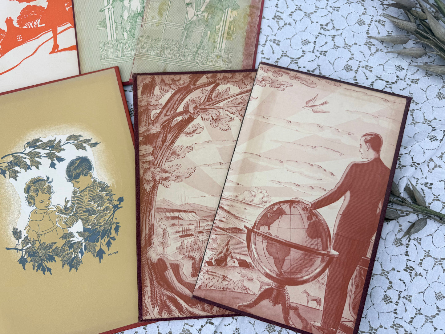 Set of Illustrated Book Boards