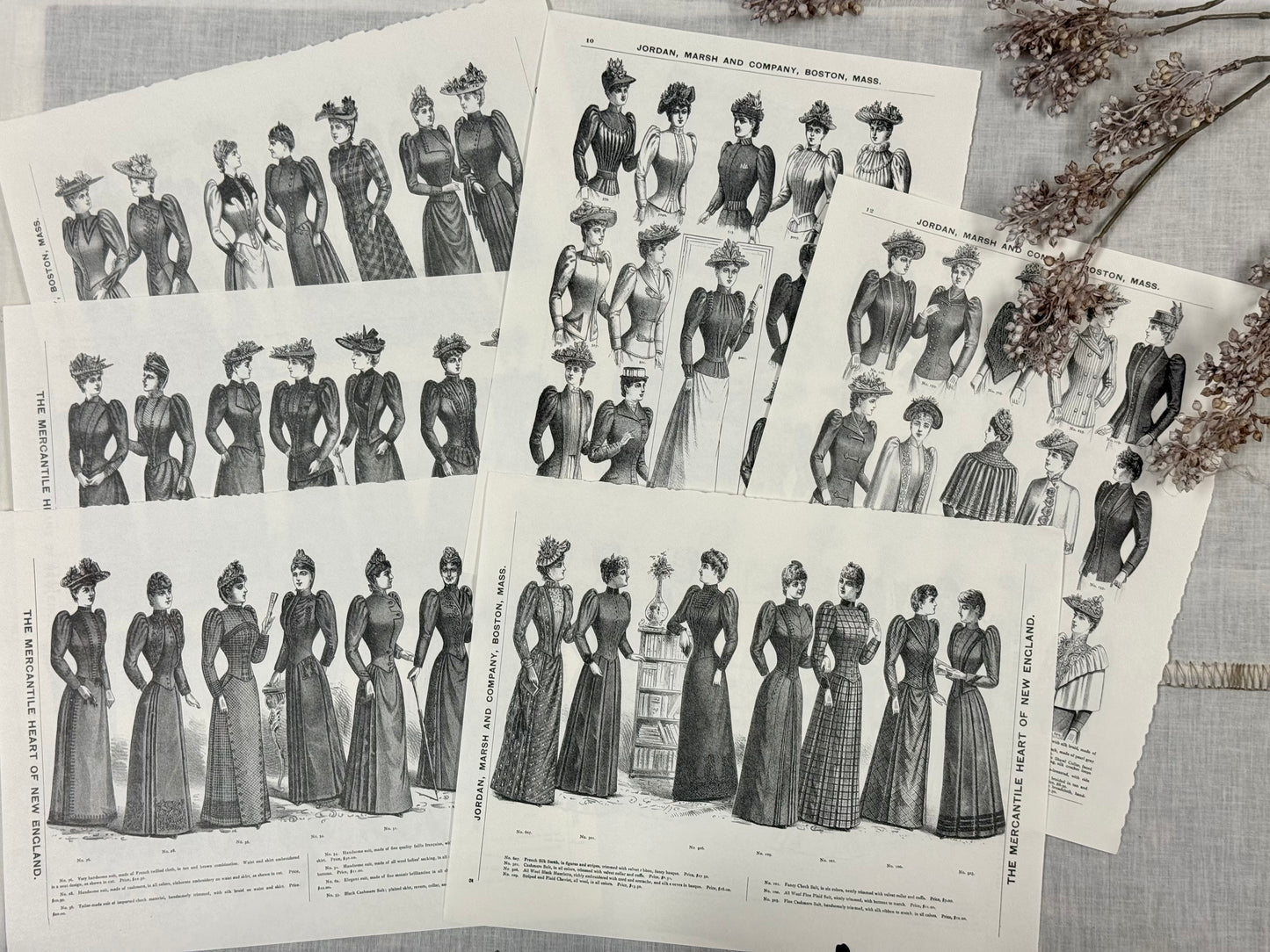 Vintage Fashion Print Set
