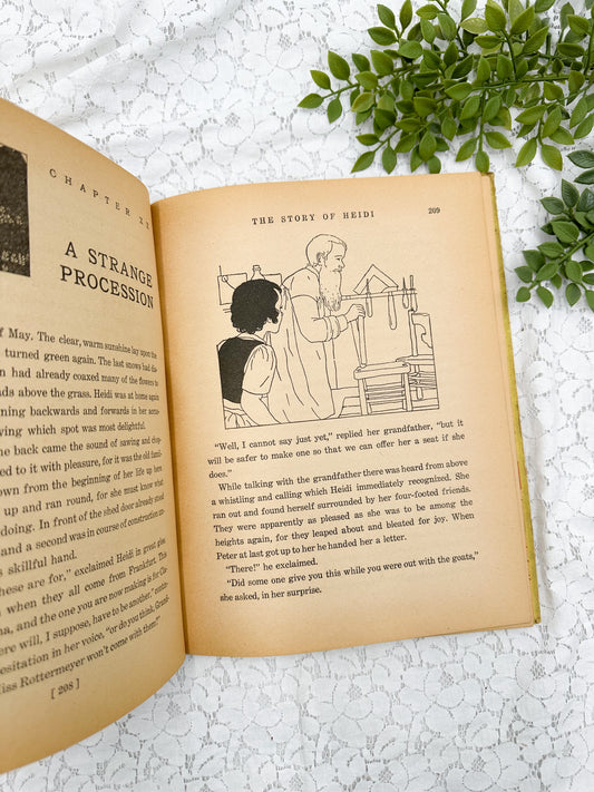 Vintage Heidi Book- 1934
