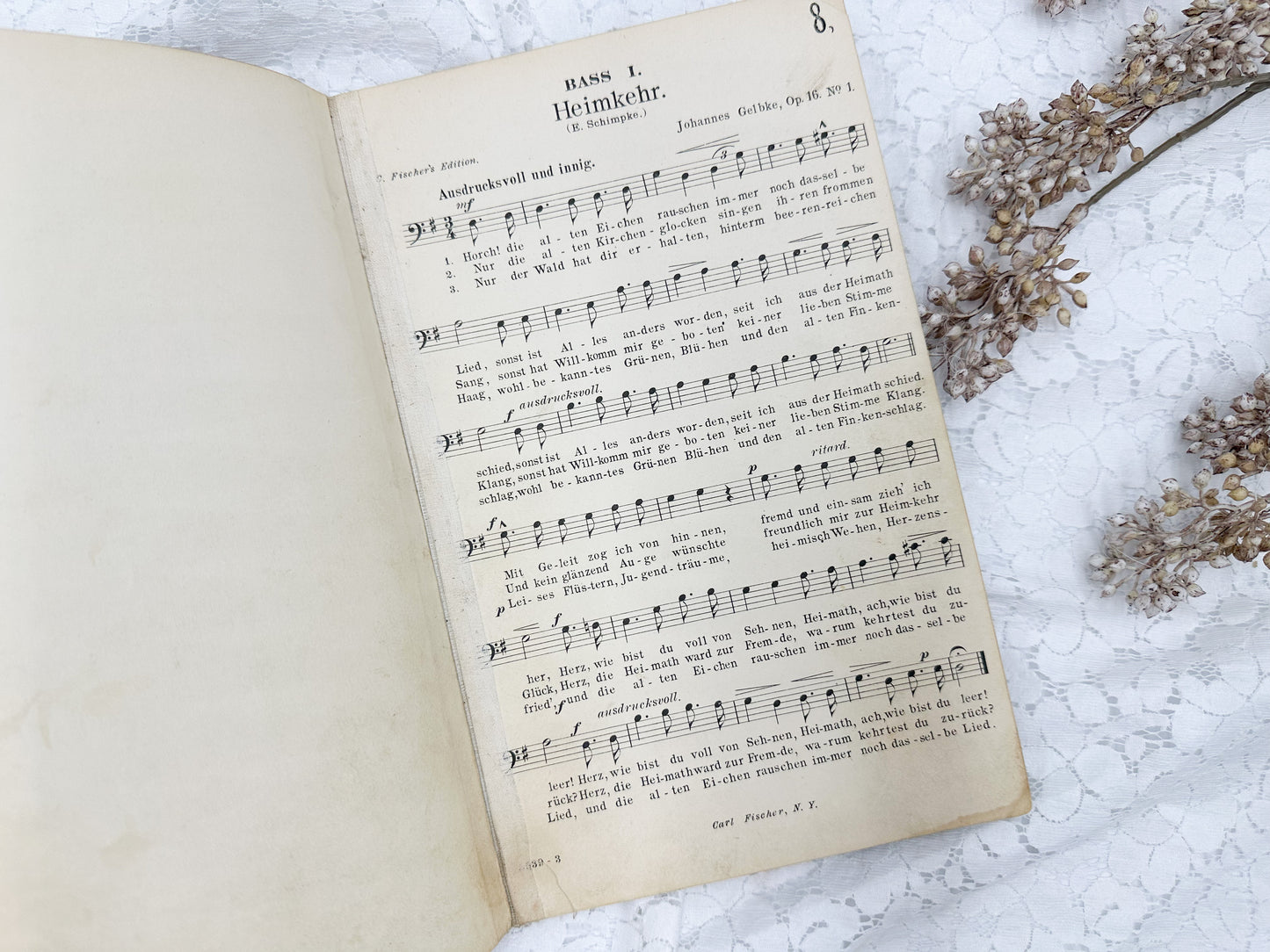 Vintage German Music Book