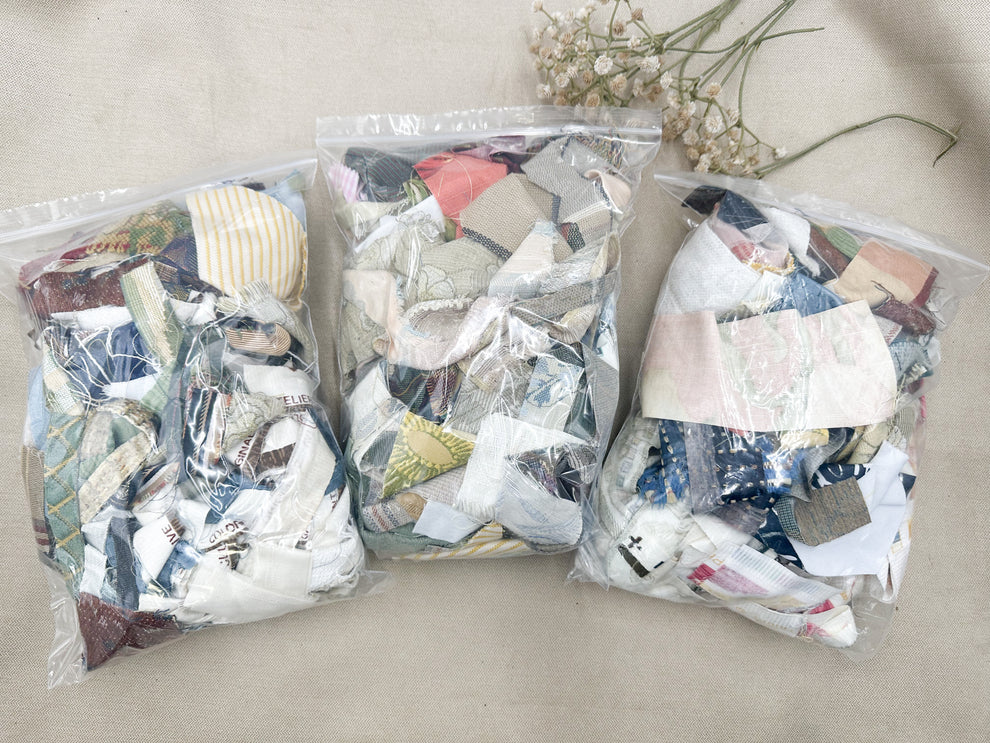 Fabric Ribbon Scraps (12 x 9 inch Bag) – A House of Books