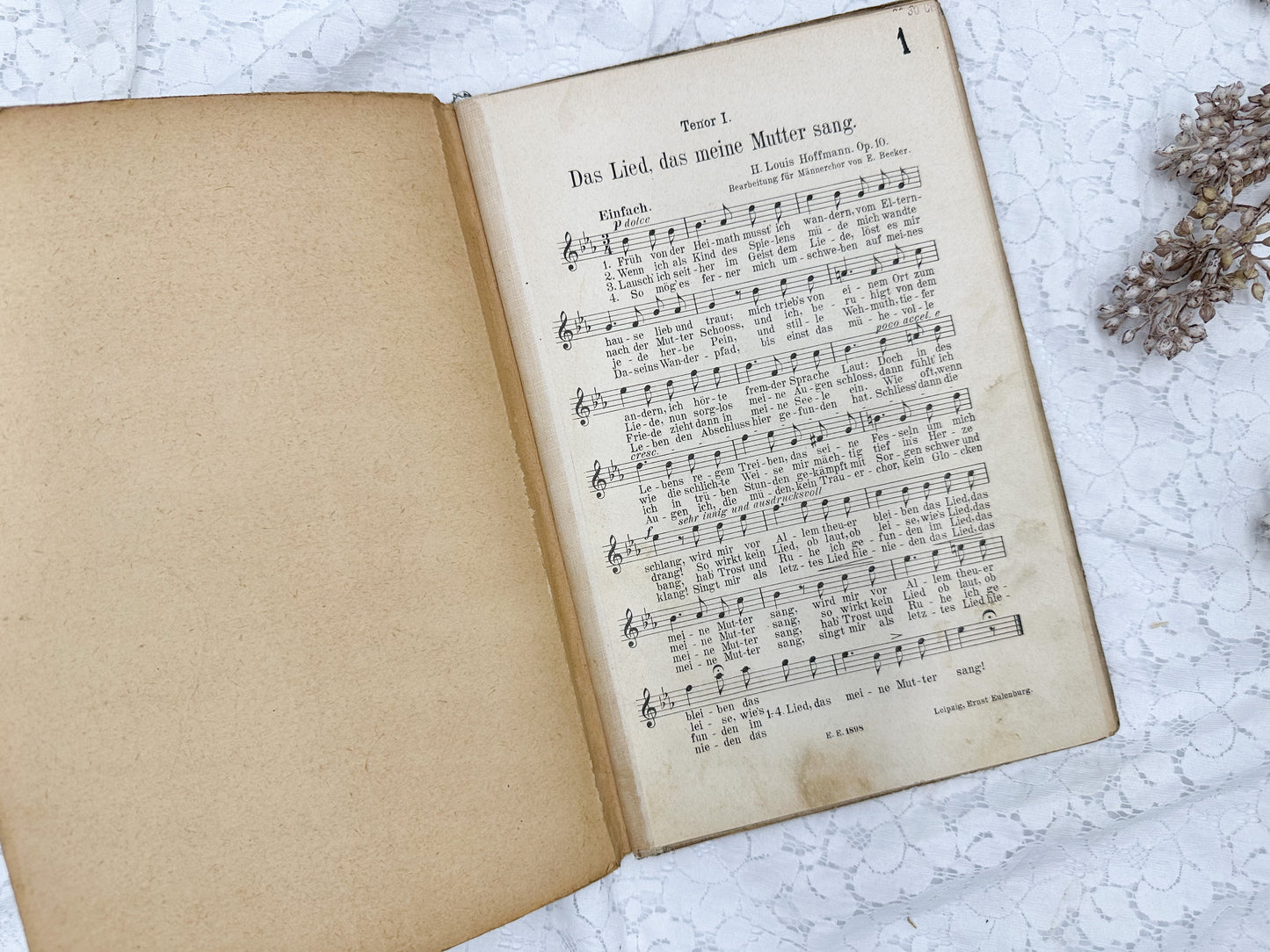 Vintage German Music Book