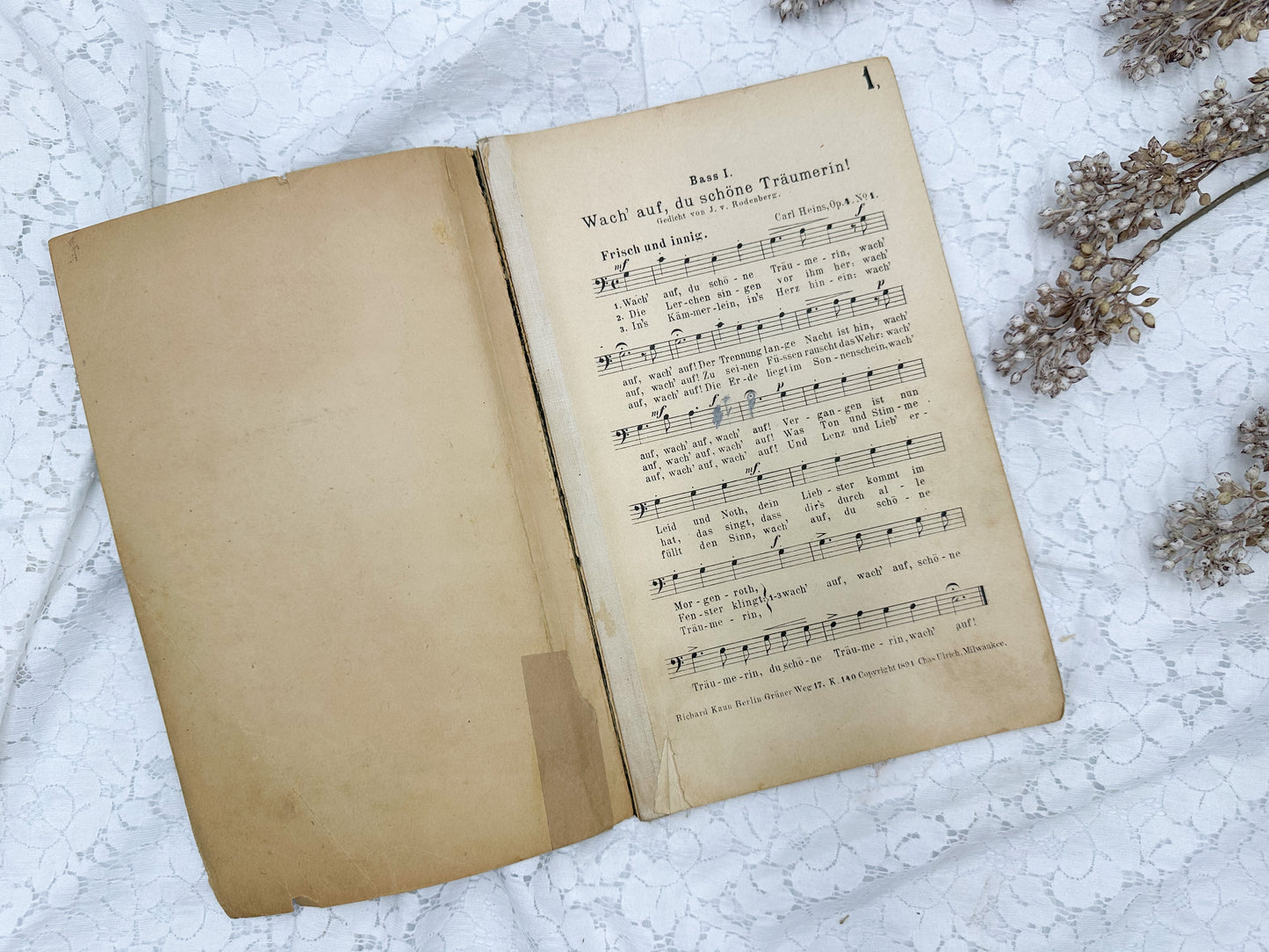 Vintage German Music Book