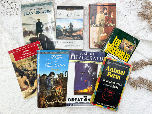 Set of Classic Paperbacks with Written Notes